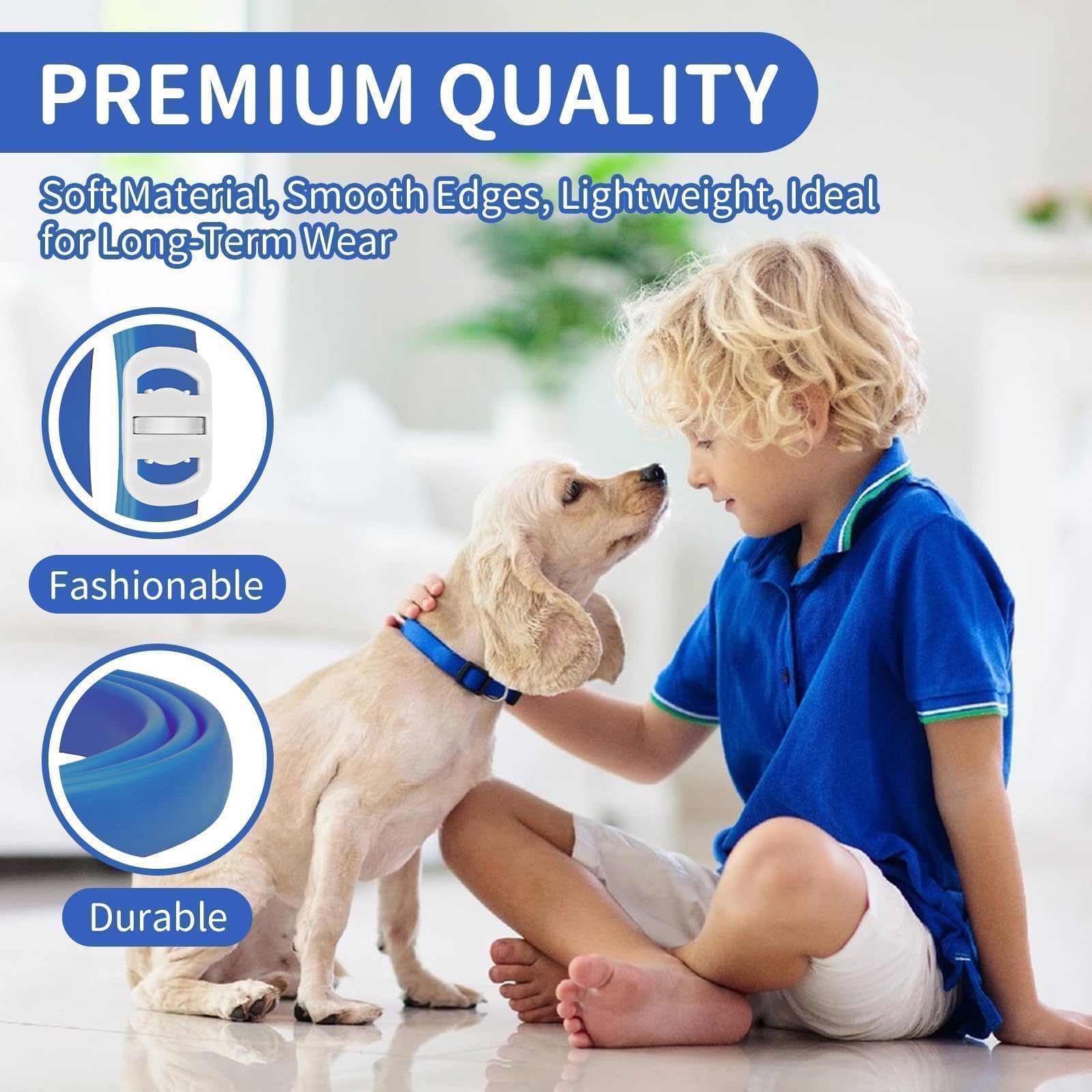 Collier VICSOM étanche pour chien, idéal par tout temps.