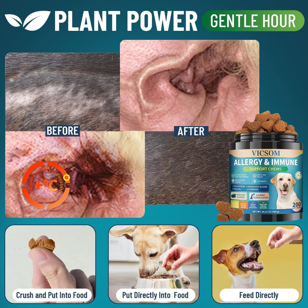 VICSOM goût poulet appétissant pour chiens difficiles.
