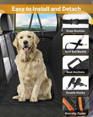 Victoper fenêtre maillage confort chien permet un contact visuel rassurant.