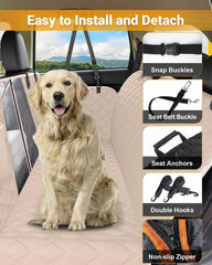 Victoper Housse siège chien arrière avec mesh: confort et vue mutuelle