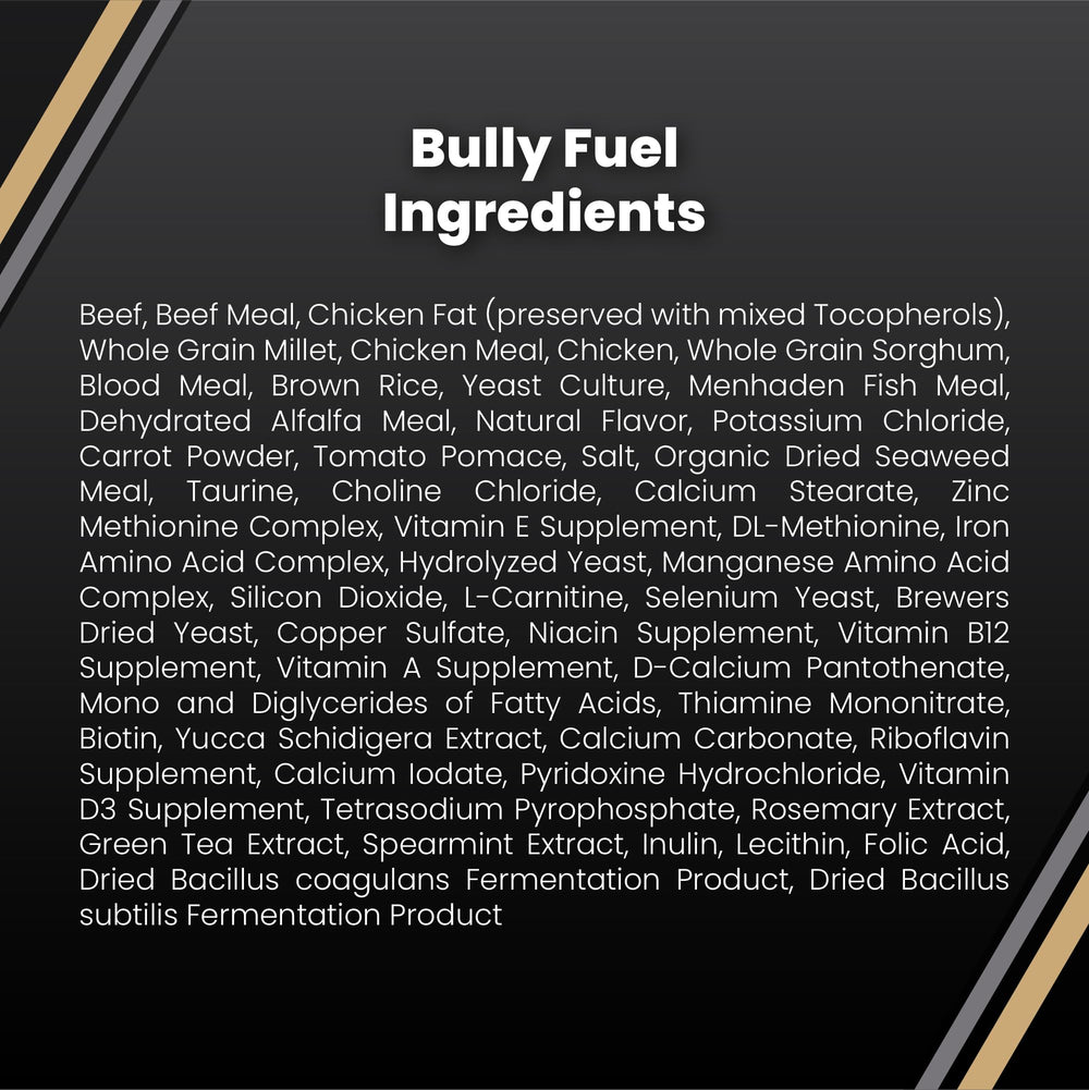 VICTOR Bully Fuel conformite stades nutritionnels tous les stades