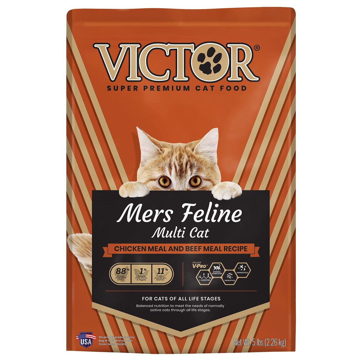 VICTOR croquettes multi-protéines pour énergie et croissance du chat