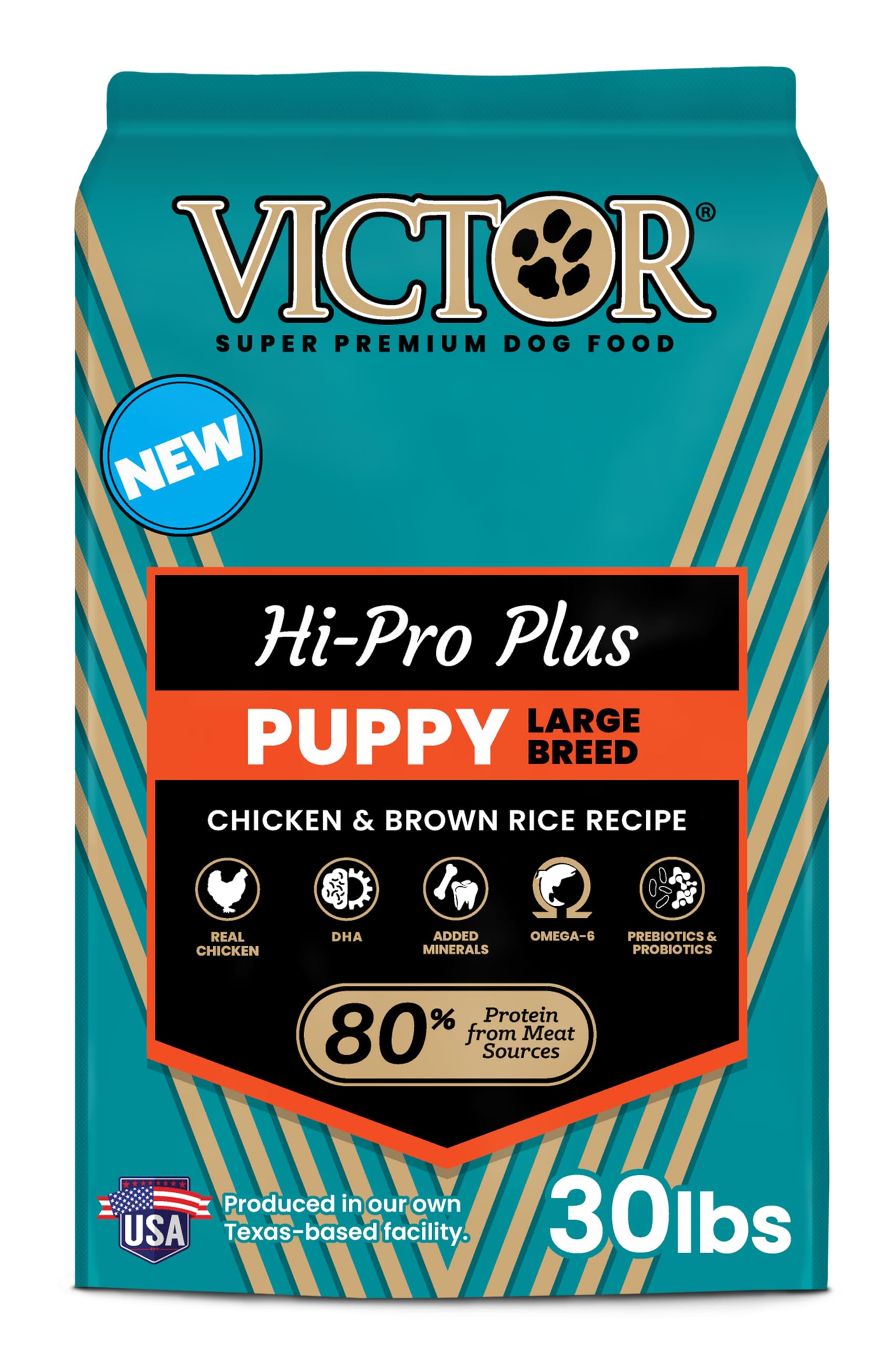 VICTOR Classic croquettes chiot grand chien soutiennent la masse musculaire maigre.