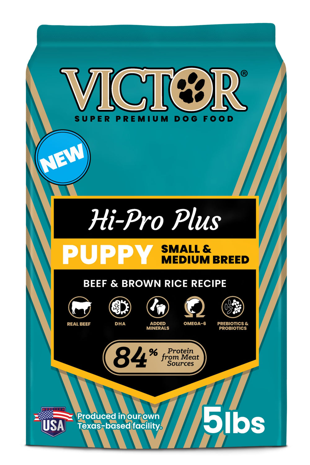 VICTOR Classic Hi-Pro croquettes-petits-chiots favorisant croissance musculaire et énergie durable.