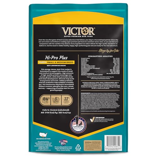 VICTOR Classic Hi-Pro croquettes-petits-chiots DHA pour cerveau et vision.