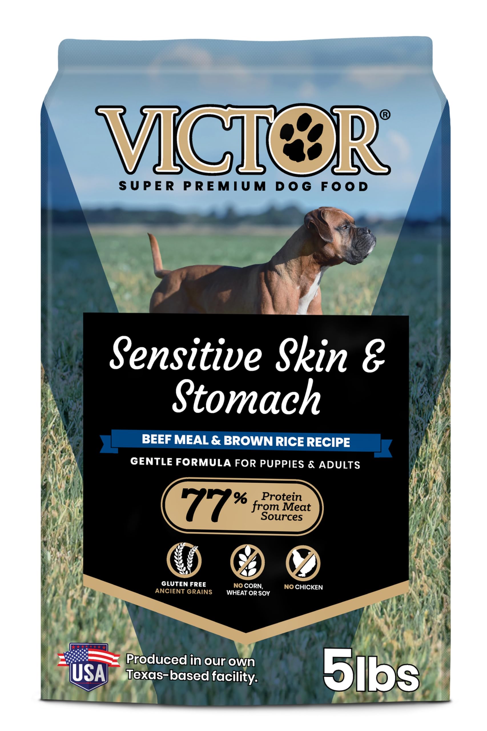 VICTOR croquettes chien sensible peau-estomac, texture croquante et digestion douce