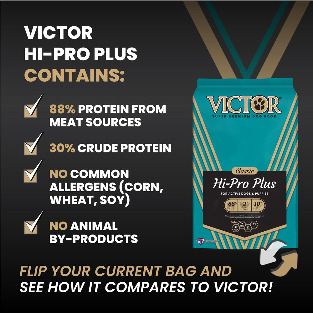 VICTOR Hi-Pro Plus – mélange VPRO pour une meilleure digestibilité.