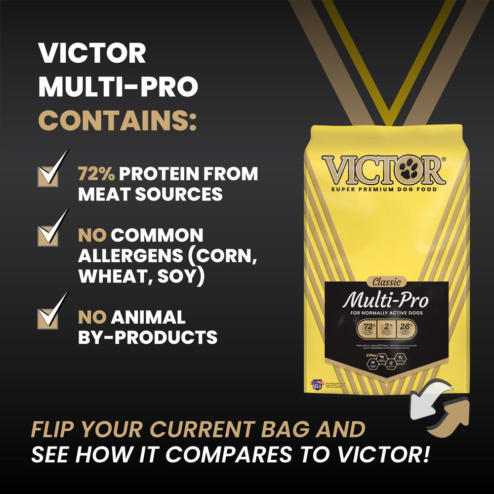 VICTOR Multi-Pro Sec: mélange VPRO pour performances et digestibilité optimisées.