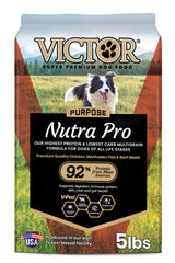 VICTOR Nutra Pro emballage, énergie durable pour chiens actifs.