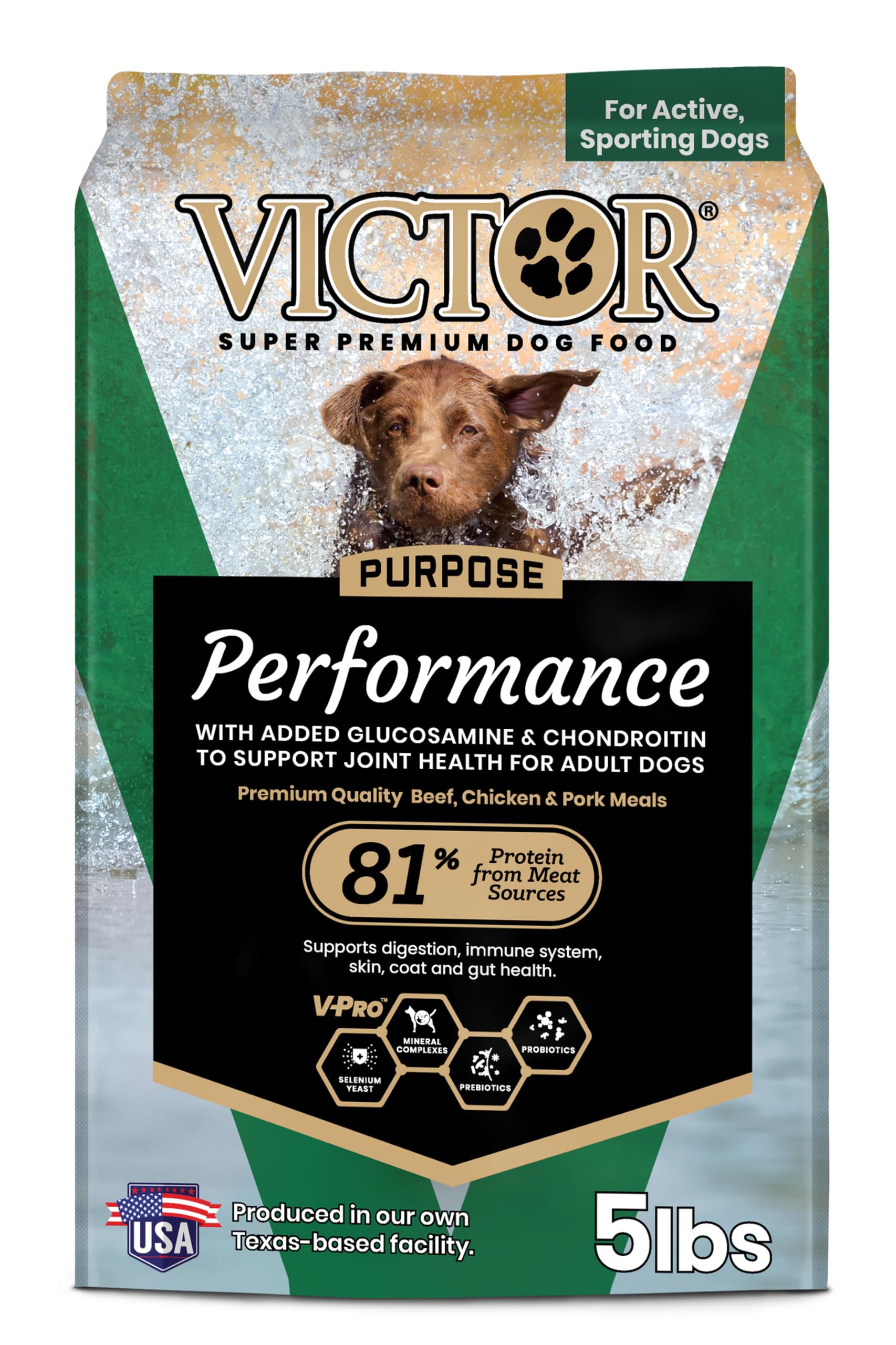 VICTOR Performance croquettes pour chien actif favorisant énergie et endurance.