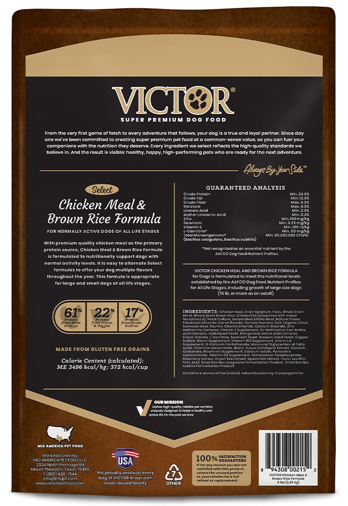 Victor protéines de poulet de qualité, base quotidienne.