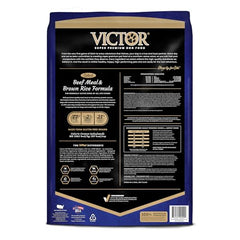 VICTOR Super Premium Chien - bol croquettes boeuf riz brun pour énergie durable.