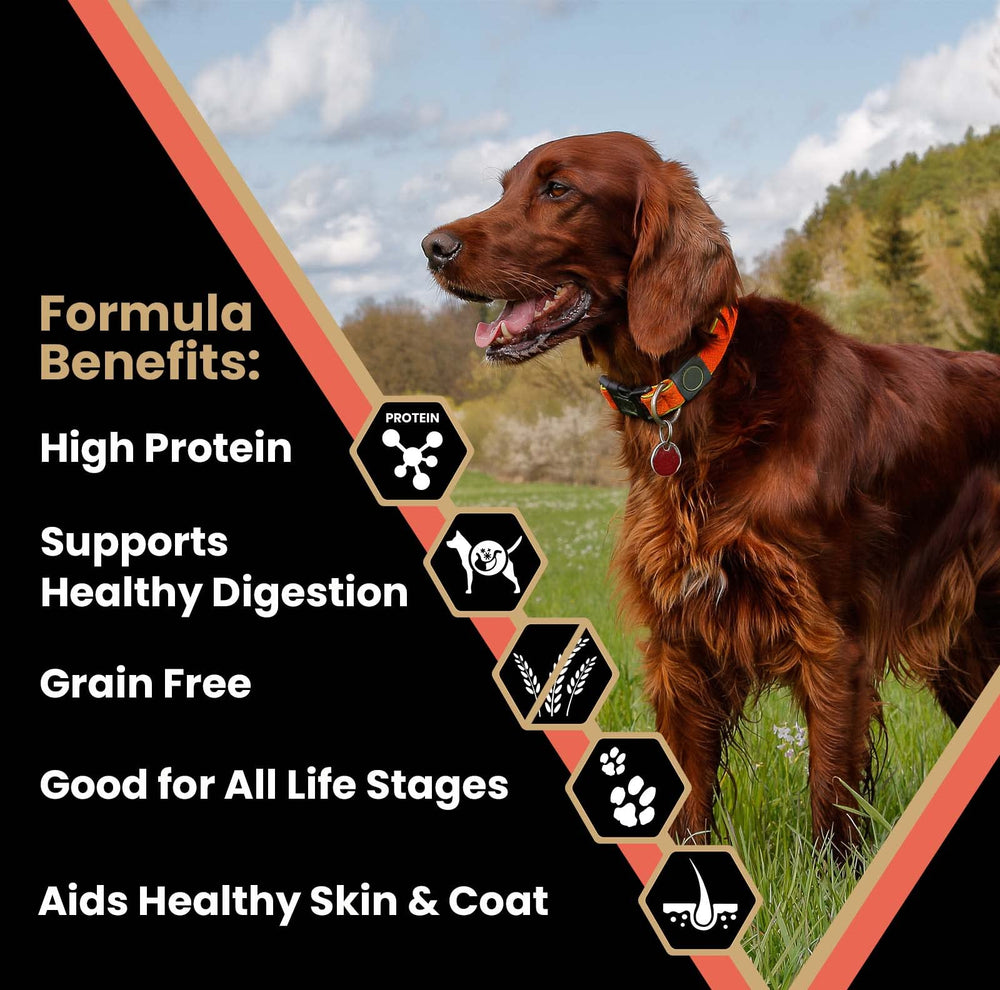 VICTOR Yukon River Canine, croquettes sans cereales, soutien digestif potentiel.