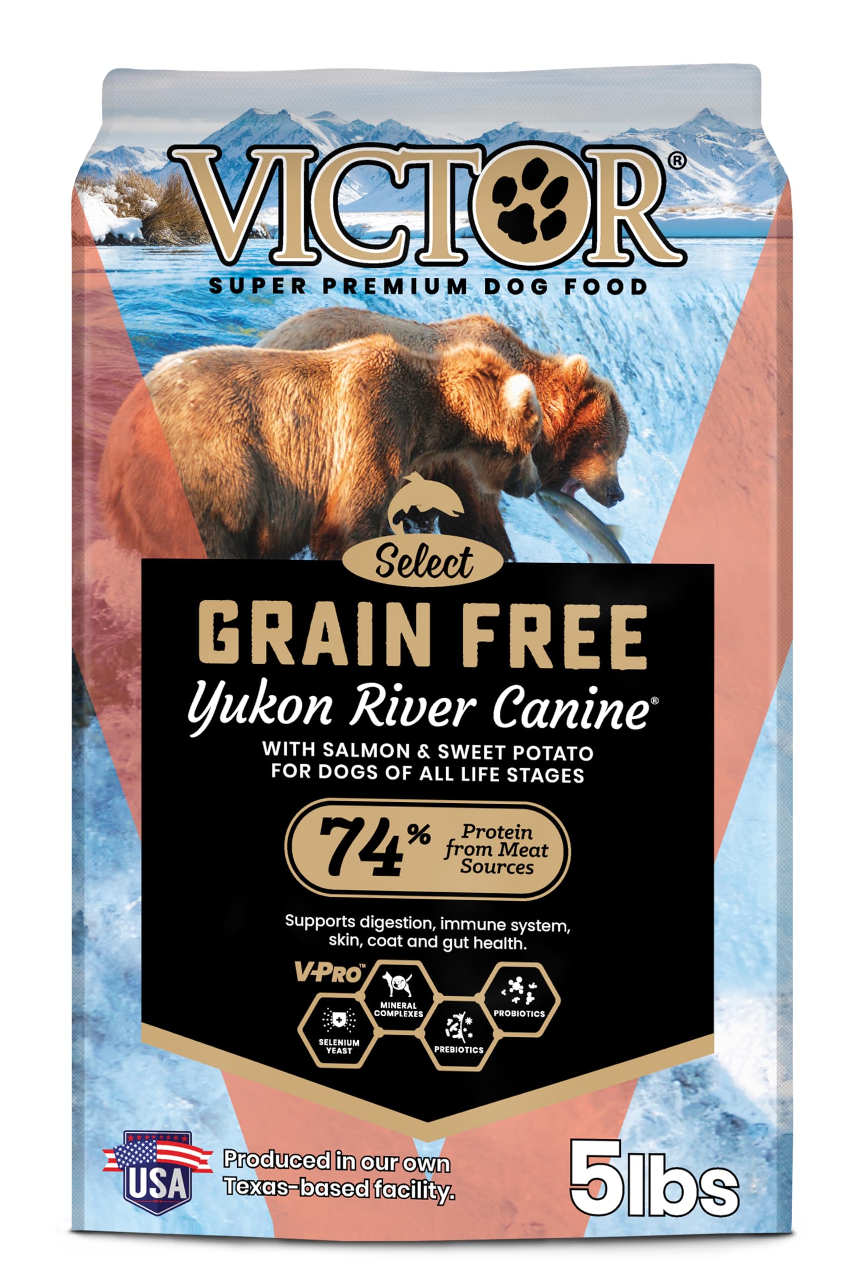 VICTOR Yukon River Canine, sac visible et pratique pour chiens actifs.