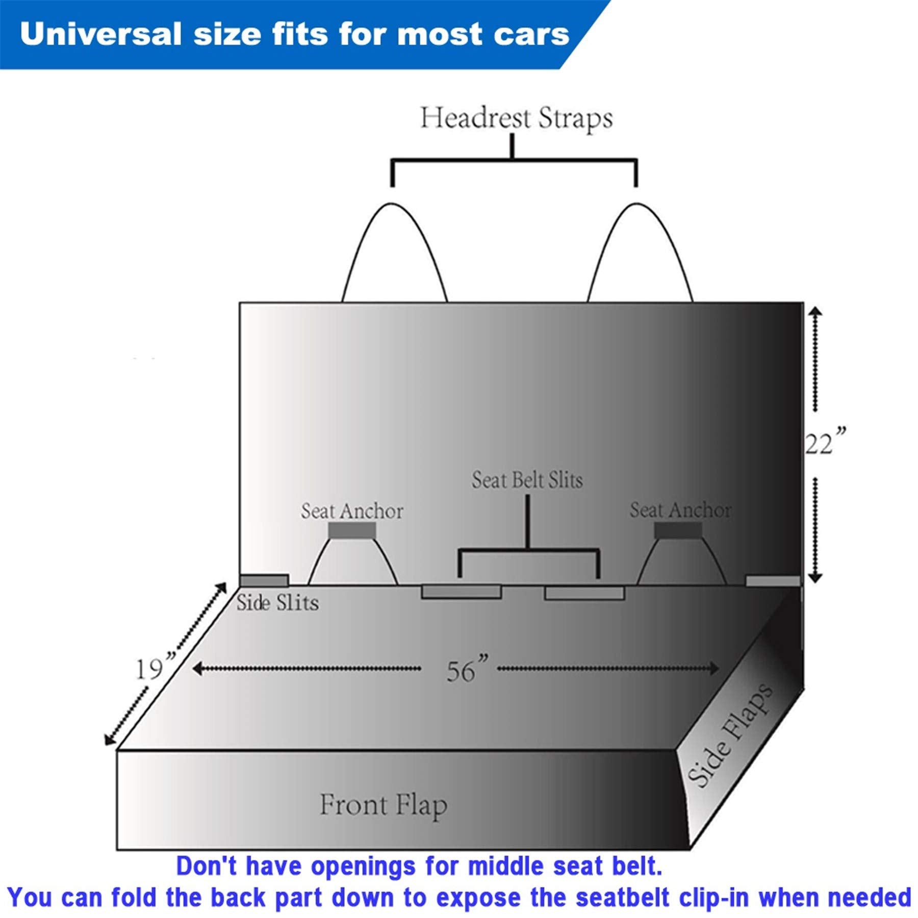 VIEWPETS dimensions universelles 49 x 56 pouces adaptées à plusieurs modèles
