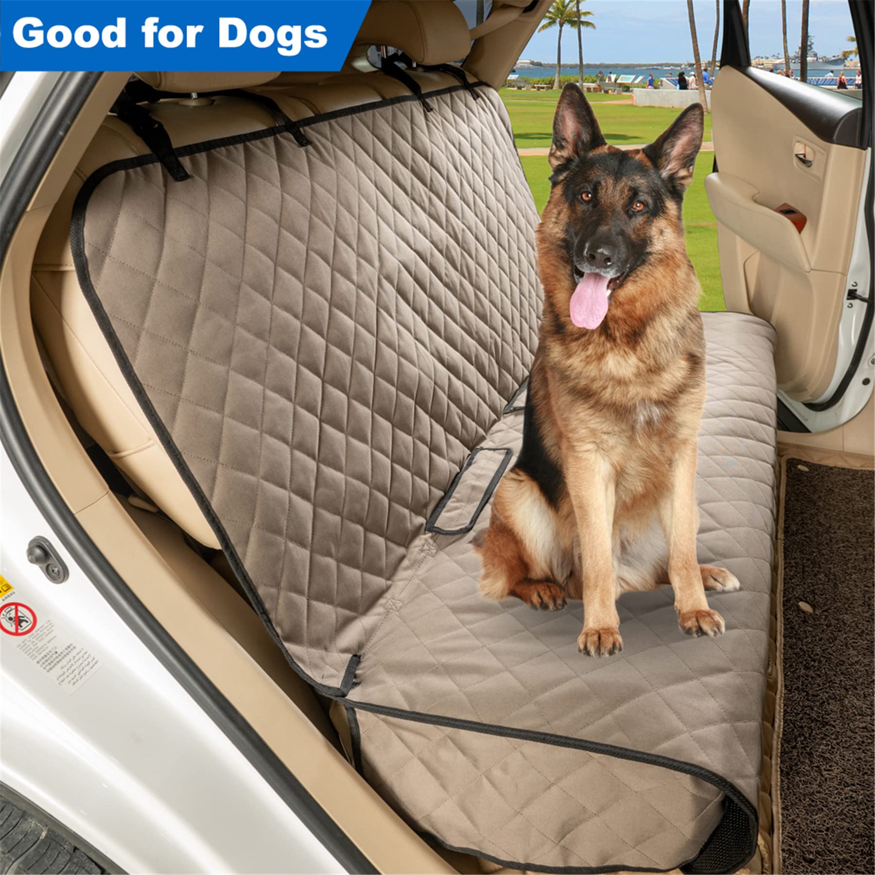 VIEWPETS Housse siege voiture lavable: nettoyage facile après les longs voyages.