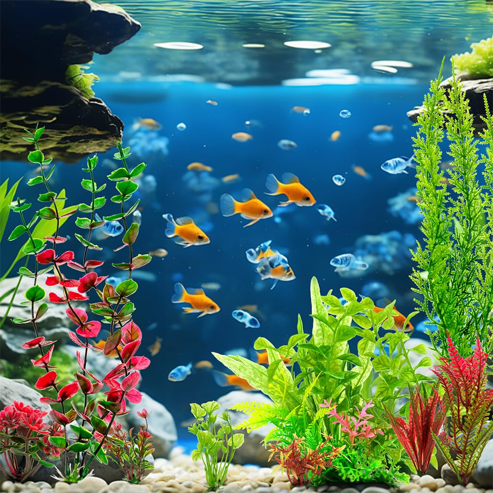 ViiWxx décor d'aquarium réaliste favorisant l'exploration des poissons.