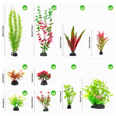 ViiWxx feuillage rouge et vert dans l'aquarium, ajout esthétique et coloré.
