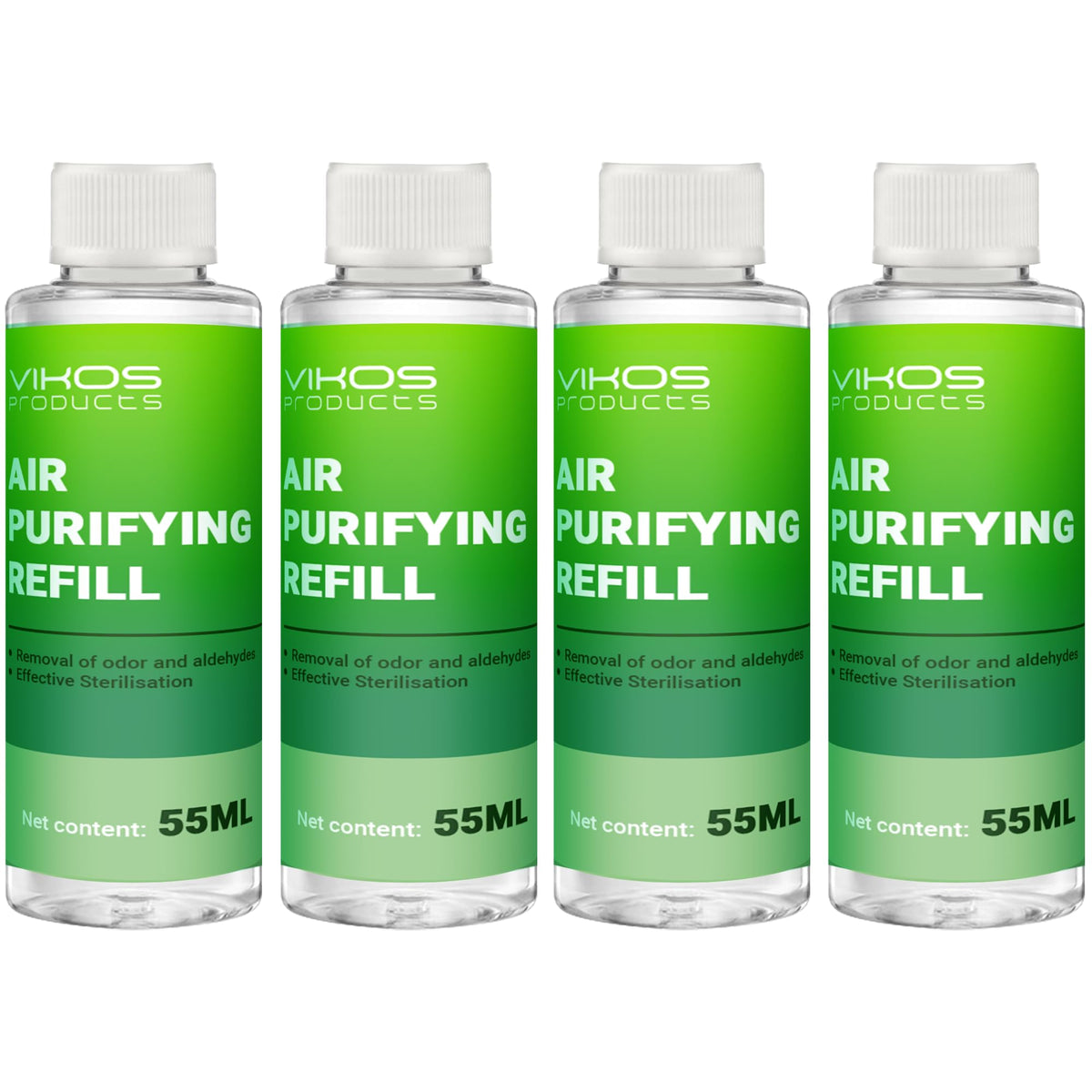 VIKOS Déodorant litière – bouteille 55 ml, réduction efficace des odeurs.