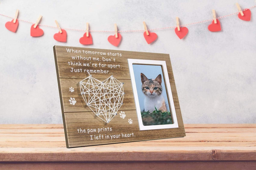Cadre-deuil Vilight pour chien et chat, prêt à accrocher.