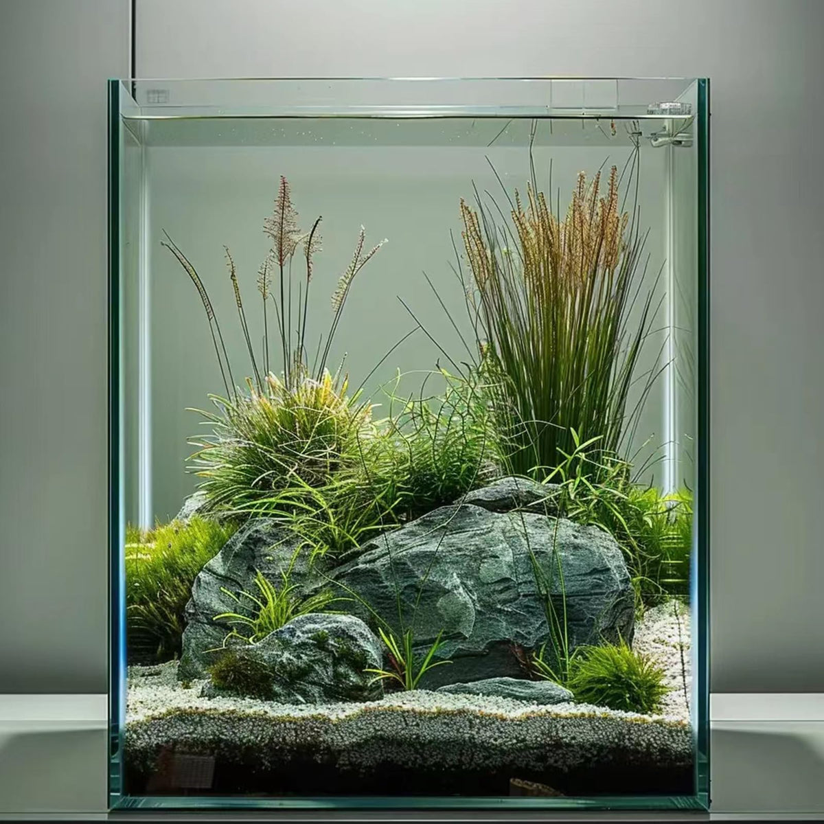 Vimvins aquarium en verre ultra blanc, clarté maximale pour vos poissons et plantes.