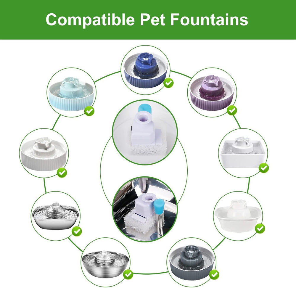 VinDox filtre mousse pour fontaine animale – retient poils et débris.