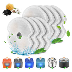 VinDox Fontaine pour chat en inox 2,5 L, design durable et pratique.