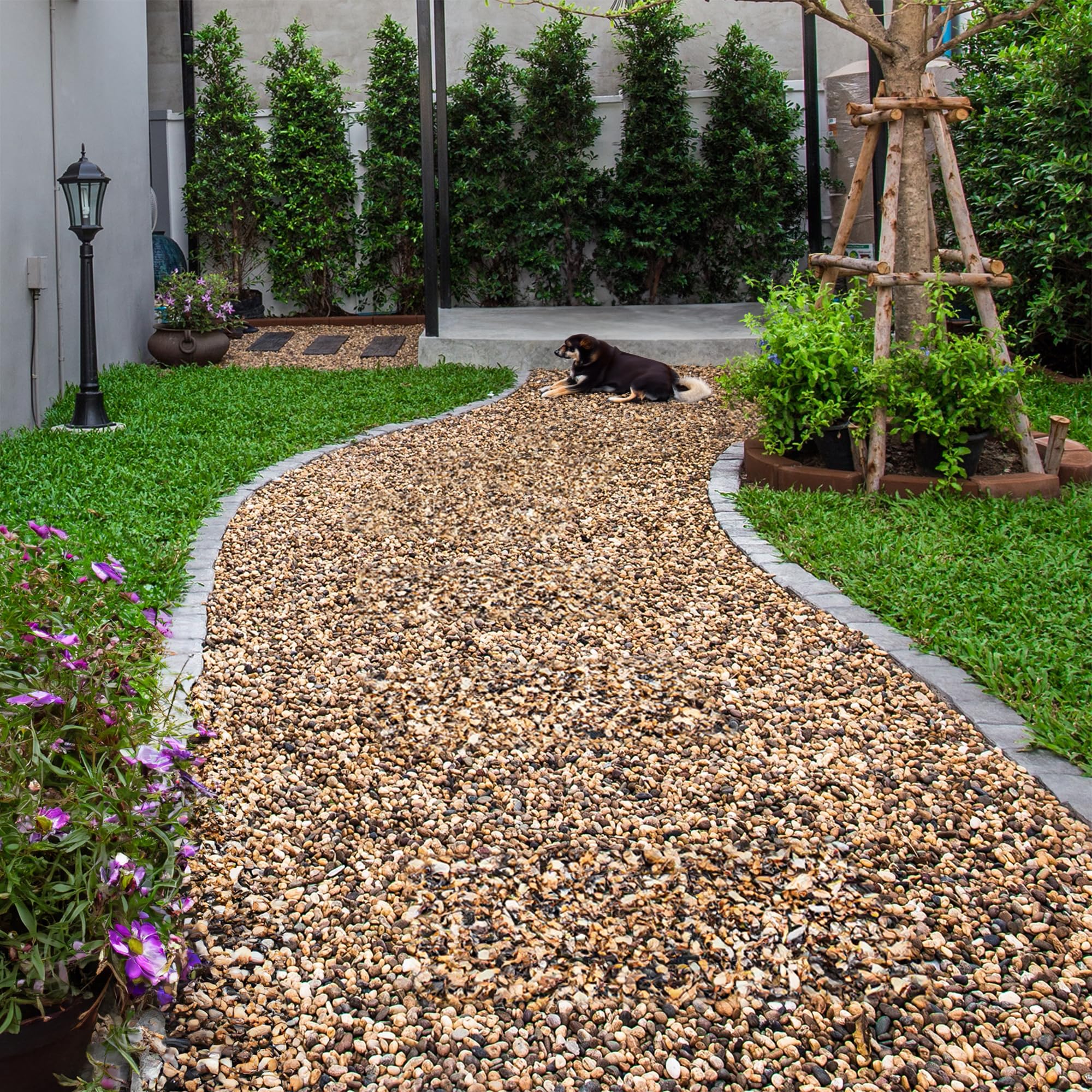 VINICS gravier aquarium texture naturelle : surface lisse facilitant le nettoyage et l'entretien.