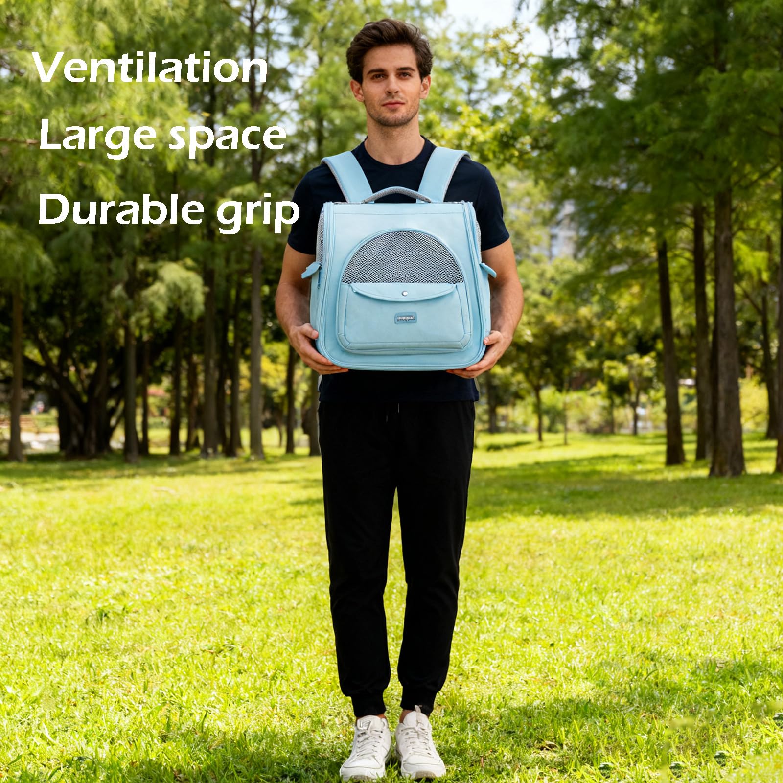 Vinqki sac à dos transport chat: matériau imperméable et résistant.
