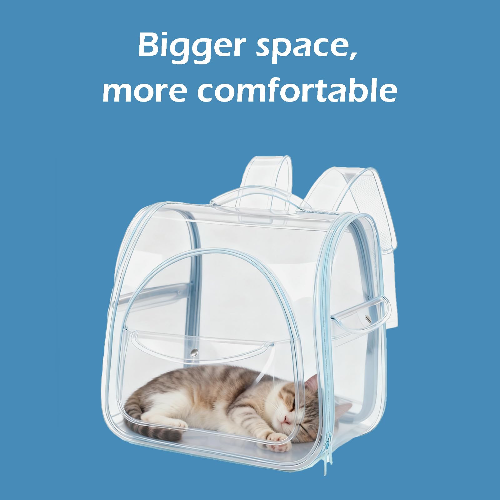 Vinqki sac à dos transport chat: rangement pliable pour faciliter le stockage.