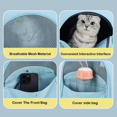 Vinqki sac à dos transport chat: sécurité renforcée et fermetures fiables.