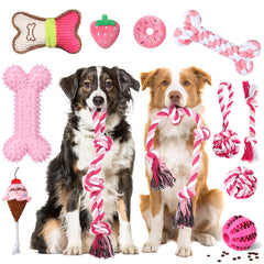 Jouets plush rose Vinsot pour chiens grands, divertissement et confort pendant le jeu