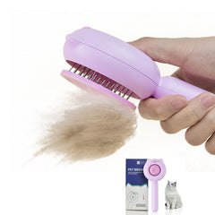 Brosse VIOJOJO chat avec bouton d'auto-nettoyage, pratique pour gagner du temps.