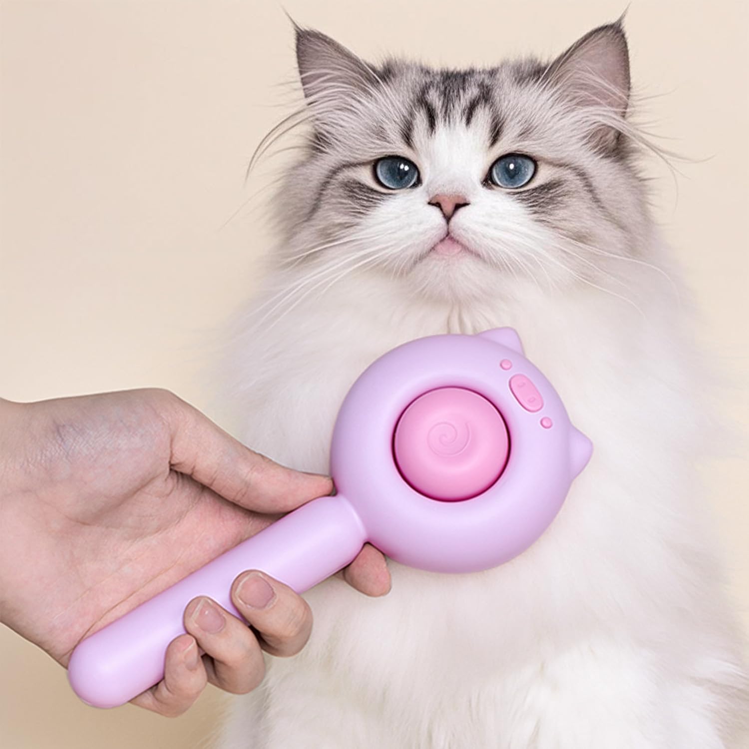Brosse VIOJOJO pour chat à poils longs, démaillage efficace.