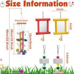 Miroirs VioraWhite avec cloches attirant l'attention et encourageant l'exploration sociale.