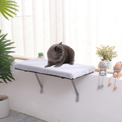 VIPACE Perchoir Chat Fenêtre – matelas mémoire pour repos moelleux en plein soleil.