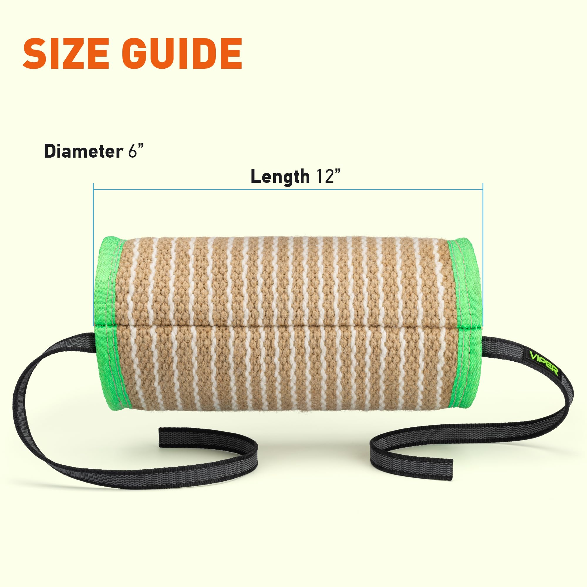 Viper Bite Pillow Cylindre Cuir, durabilité et prise renforcée.