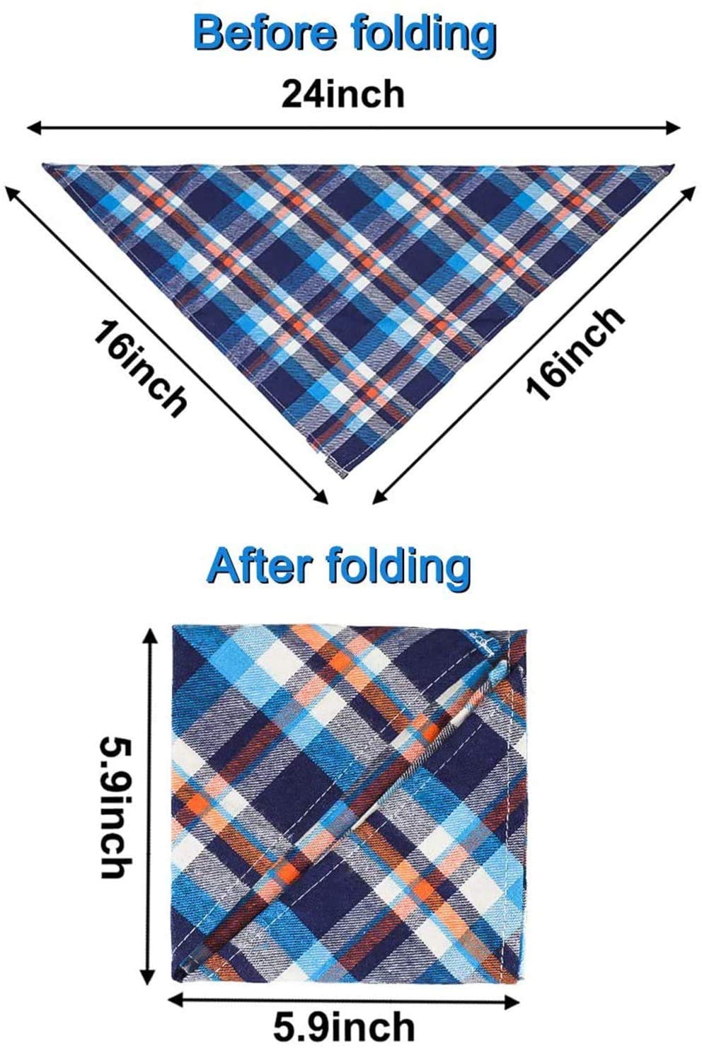 Bandana triangle VIPITH pour chien, double-face, deux styles possibles.