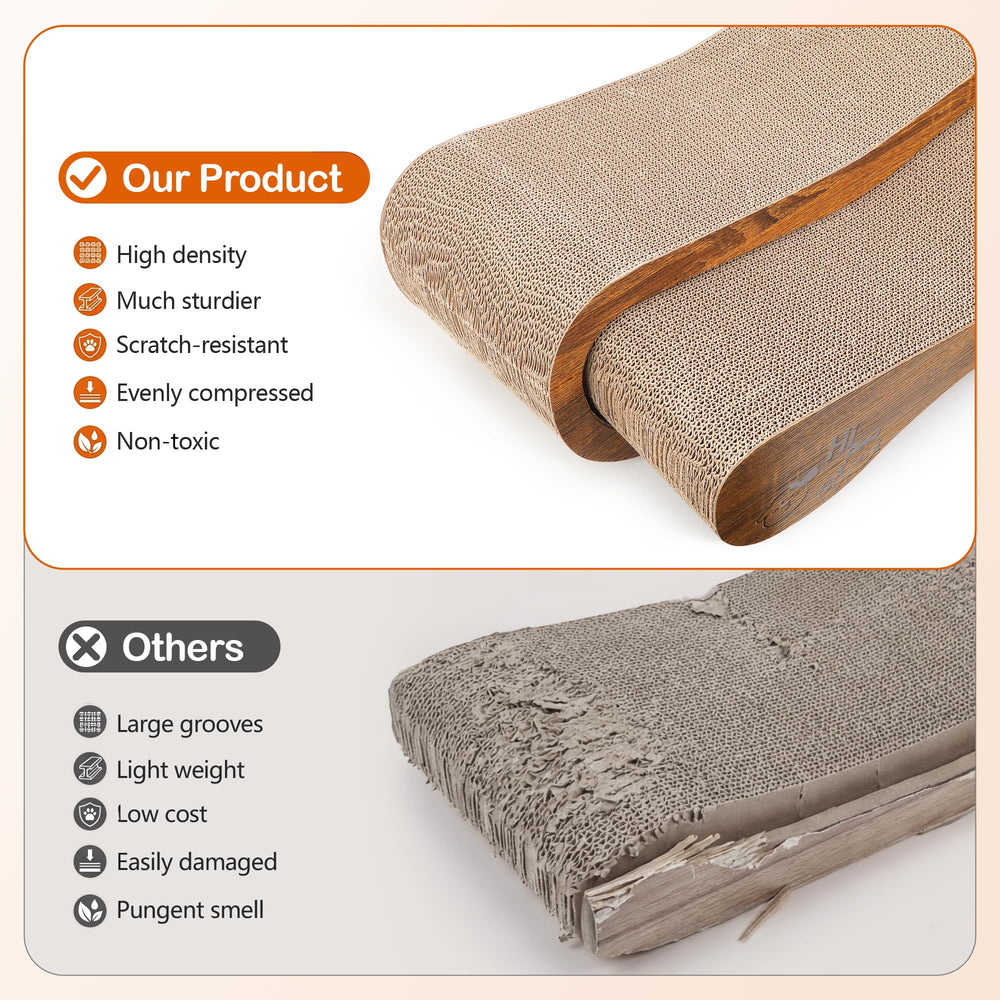 VIRAAGYIYOU grattoir durable en carton ondulé pour griffage durable.