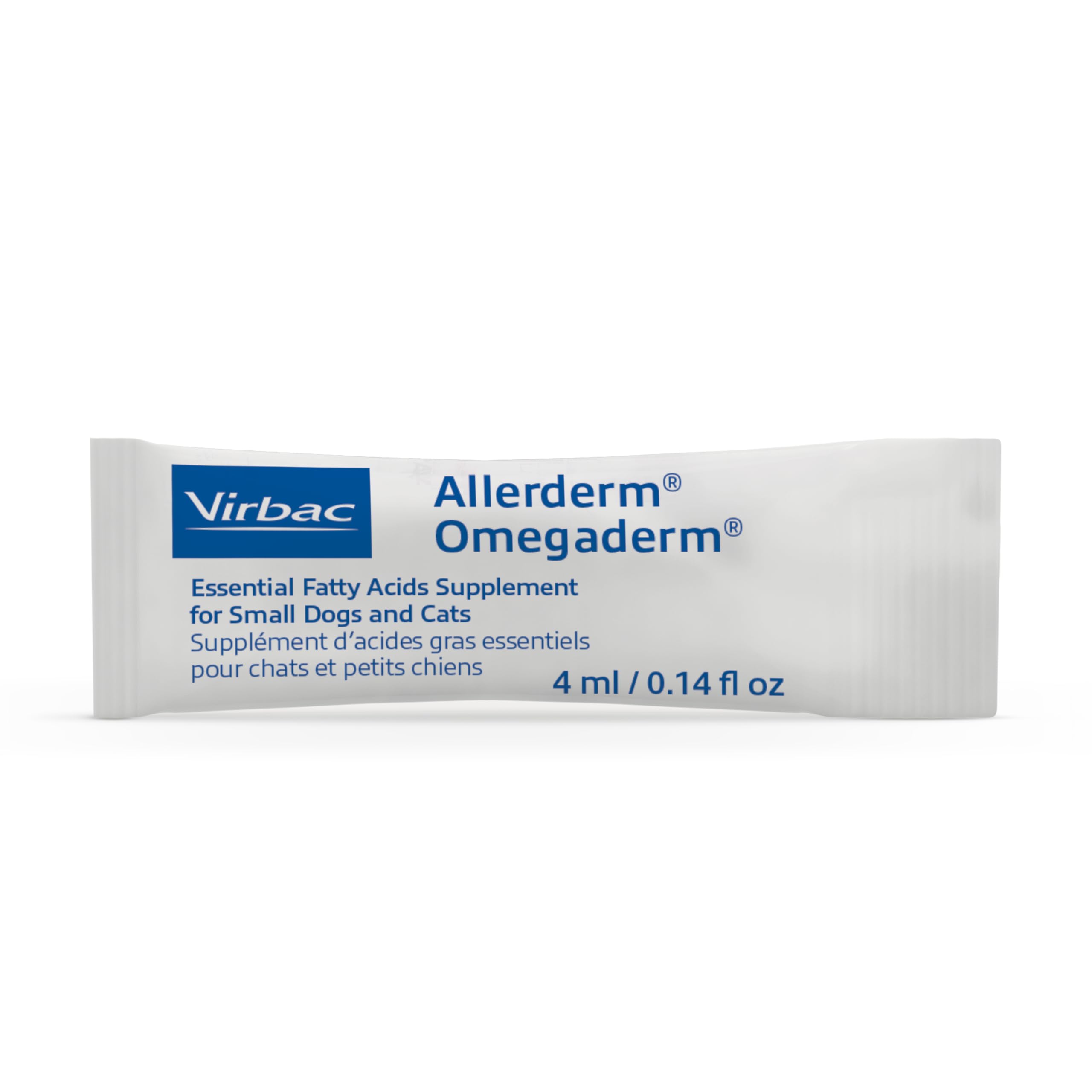 Virbac ALLERDERM OMEGADERM – développé avec des dermatologues vétérinaires pour soutenir la peau.