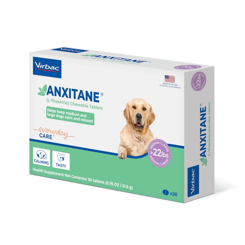 Virbac ANXITANE emballage tablettes poulet pour chien pratique.