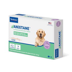 Virbac ANXITANE emballage tablettes poulet pour chien pratique.