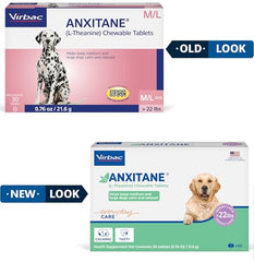 Virbac ANXITANE tablettes poulet relaxation pour chien en voyage.