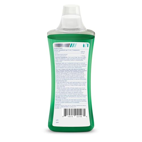 Mesure de 5 ml pour chien, facilité de dosage et intégration à l’eau.