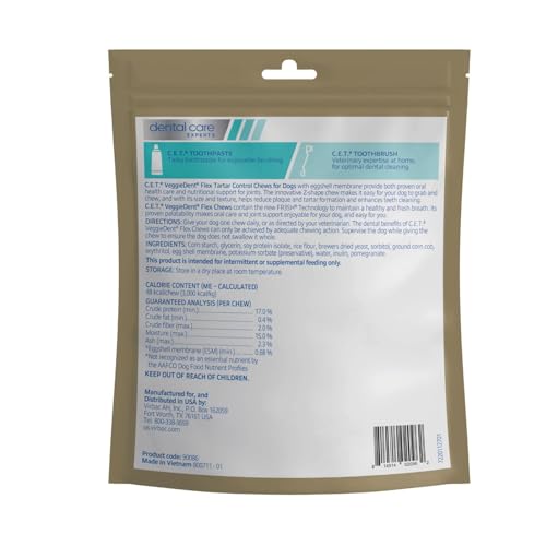 Virbac Veggiedent Flex forme en Z atteignant les zones difficiles.