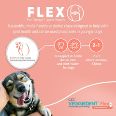 Virbac C.E.T. VeggieDent Flex – soutien digestif grâce à un prébiotique.