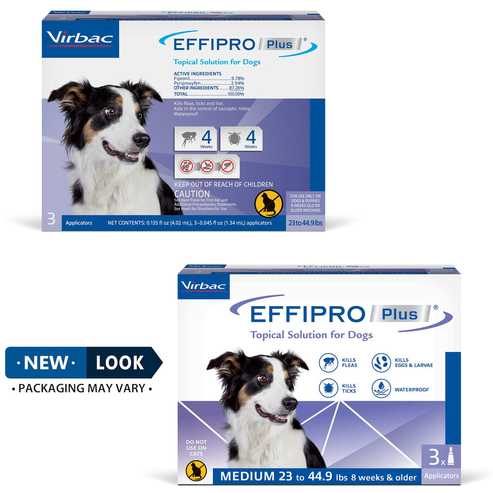 Virbac EFFIPRO PLUS protège contre puces et tiques chez le chien