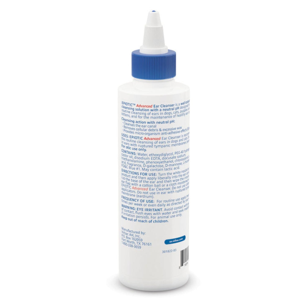 Virbac Epi-Otic dégage une odeur citronnée légère après application.
