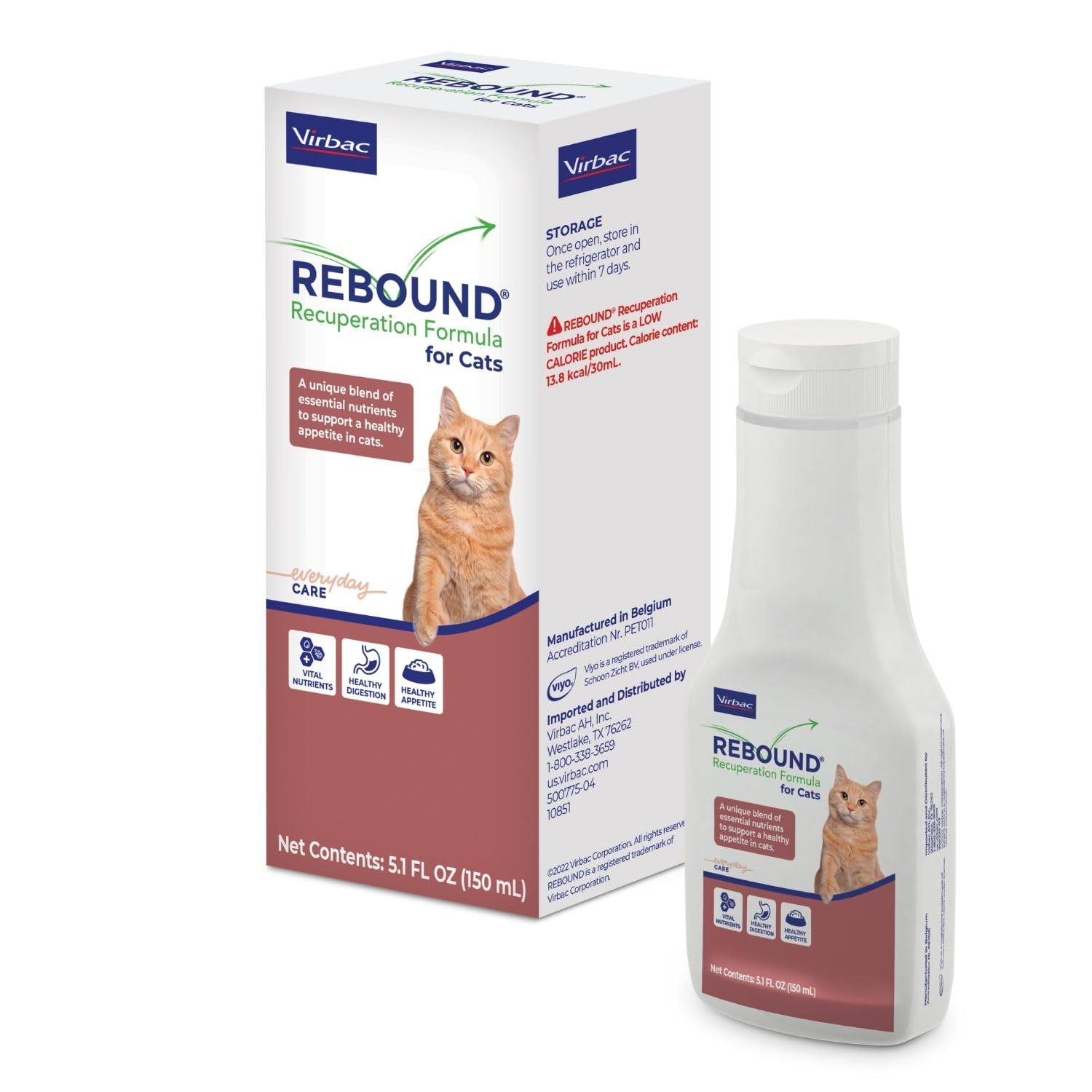 Virbac REBOUND, chat en récupération à la maison, soutien immunitaire.