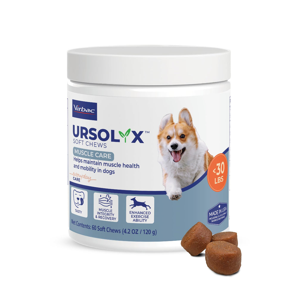 Virbac URSOLYX Soft Chews — boîte visible, achat pratique.